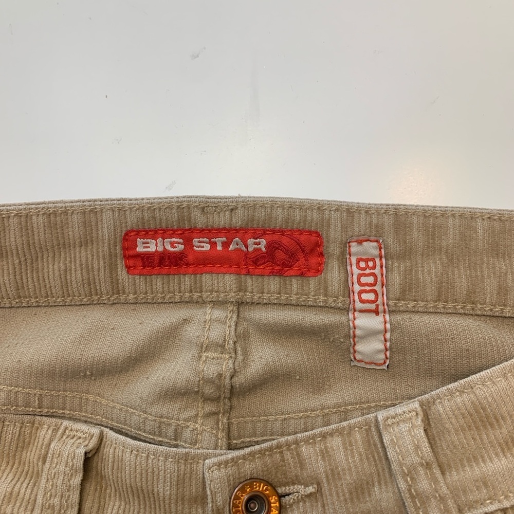 AG Big Star Rare Vintage Corduroy Boot Cut Jeans from sample line, Caramel 27 R - Picture 9 of 14